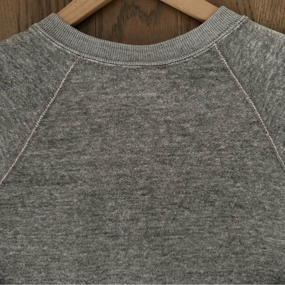 Vintage New York University Crewneck Raglan Sweatshirt Heather Grey Size Medium - Picture 8 of 8